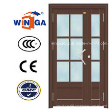 Outside Using House French Security Metal Steel Glass Door (W-GD-22)